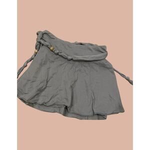 Small Abercrombie Gray Casual Skirt with Bead Detail | Boho Indie Maximalist